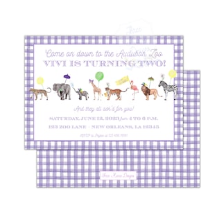 Mardi Gras Party Animals Birthday Invite | Second Line Parade Birthday | Fat TWOSday Invite | Self-Editable | Mardi Gras Party Invitation