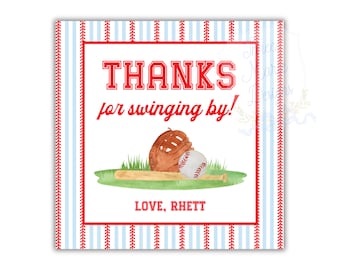 Editable Baseball Favor Tag | Baseball Party Tag | Rookie Year | Baseball Team Gift Tag | Baseball Party Favor Tag | Baseball Gift Bag Tag