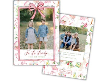 Pastell Zwölf Tage Weihnachtskarte | Editierbare Aquarell 12 Tage Weihnachtskarte | True Gave to Me Weihnachtskarte | Fa La Schön