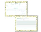 Custom Recipe Card | Editable Recipe Card Printable | Green Hydrangea Recipe Card | Limelight Floral 4x6 and 5x7 Inches | Bridal Shower Gift