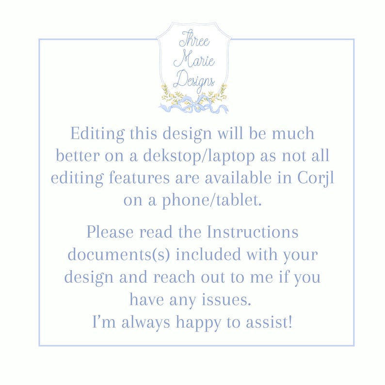 a sign that says editing this design will be much better on a desktop