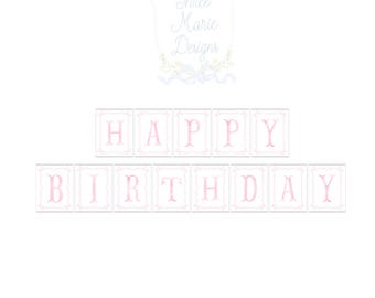 Pink Happy Birthday Banner Printable | Grandmillenial Birthday Party Decor | Pink Bows Birthday Banner | Bows Birthday Decor | Pink Birthday