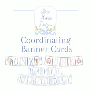 Koordinierende Papierbanner passend zu Einladungen und Partydekor, Geburtstagshochstuhlbanner zum Ausdrucken, Partydekorbeschilderung, kundenspezifisches Partybanner