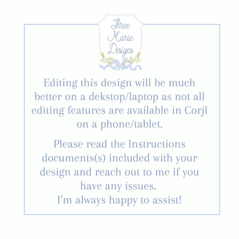 a sign that says editing this design will be much better on a desktop