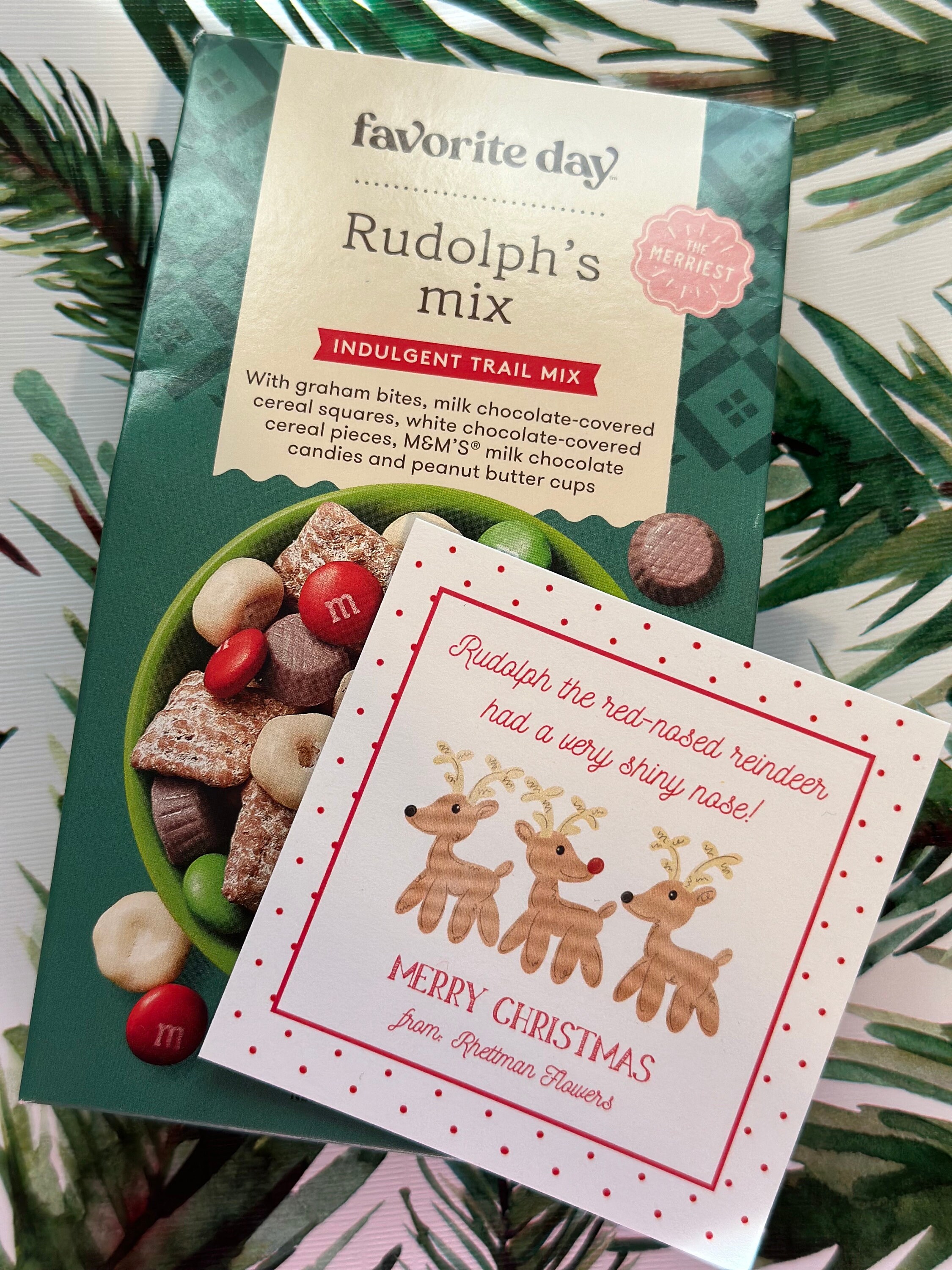 Rudolph Christmas Gift Tag | Funny Class Treat Tag | Self-editable ...