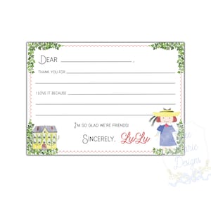 French Girl in Paris Fill in the Blank Stationery | Self-Editable | Oui Oui I&#39;m Three Theme | Parisian Theme Party | French Theme Invitation