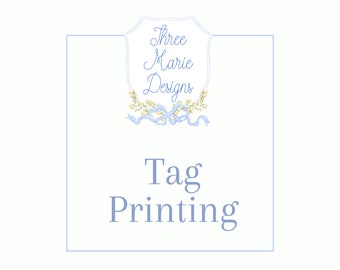 Tag-Druck Add-On | 3x3 Gedruckt, Geschenkanhänger