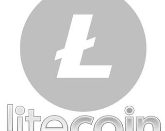 Pack OF 20  3"- Litecoin Stickers -Free Shipping! 20 PACK DEAL