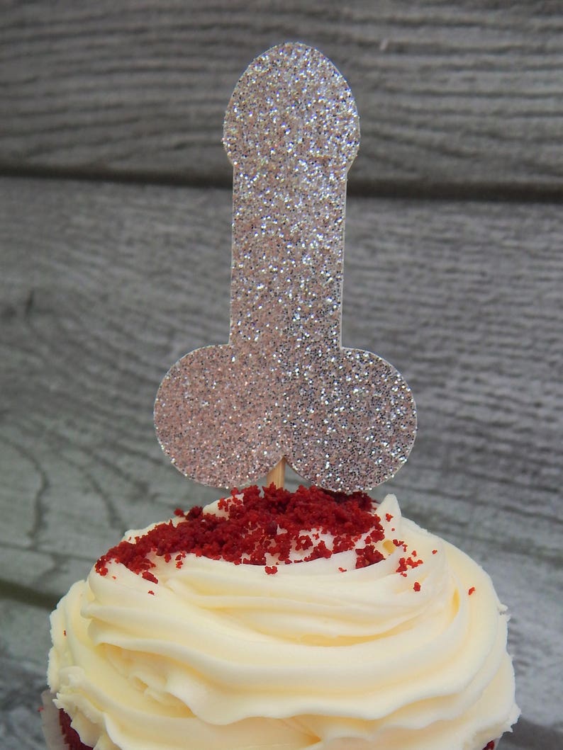 Bachelorette party mini cupcake toppersdick Etsy
