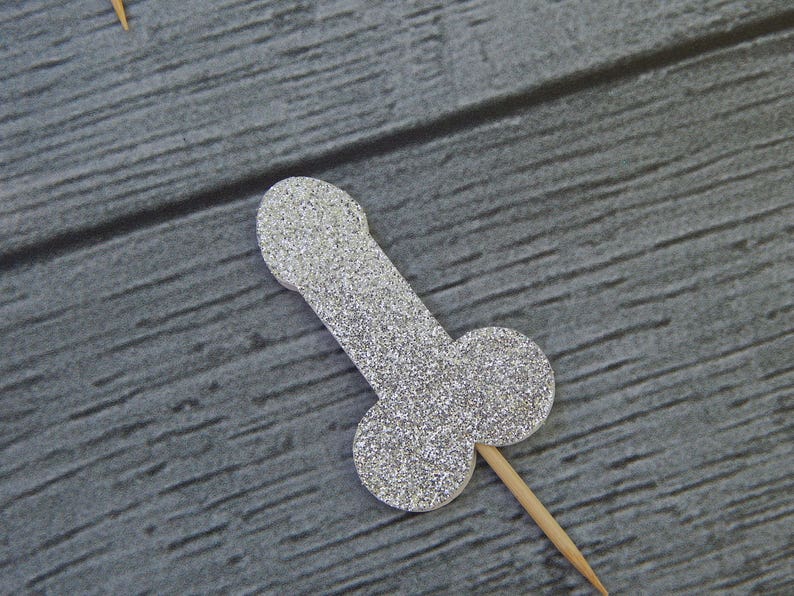 Bachelorette party mini cupcake toppersdick Etsy
