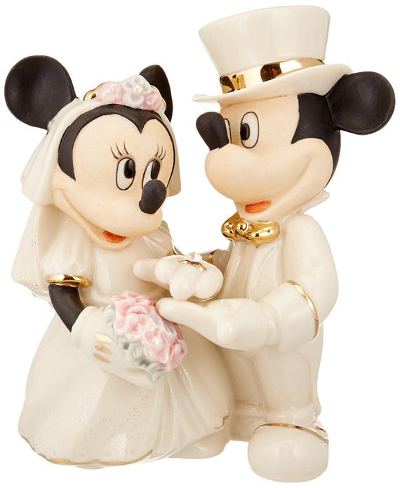 Lenox Disney Wedding Cake Topper Figurine Minnie's Dream