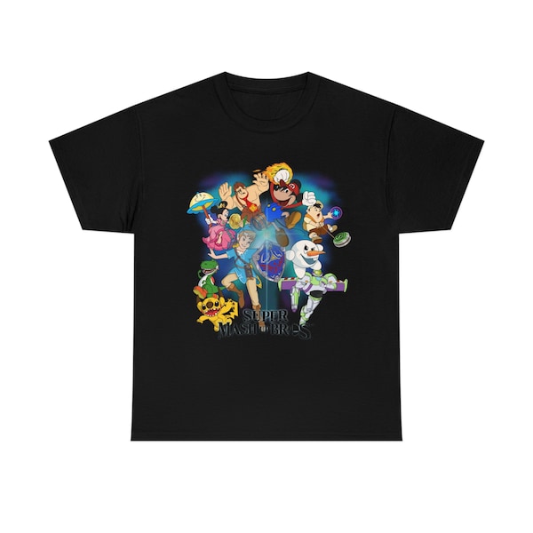 Super Mash Up Bros Unisex Heavy Cotton Tee