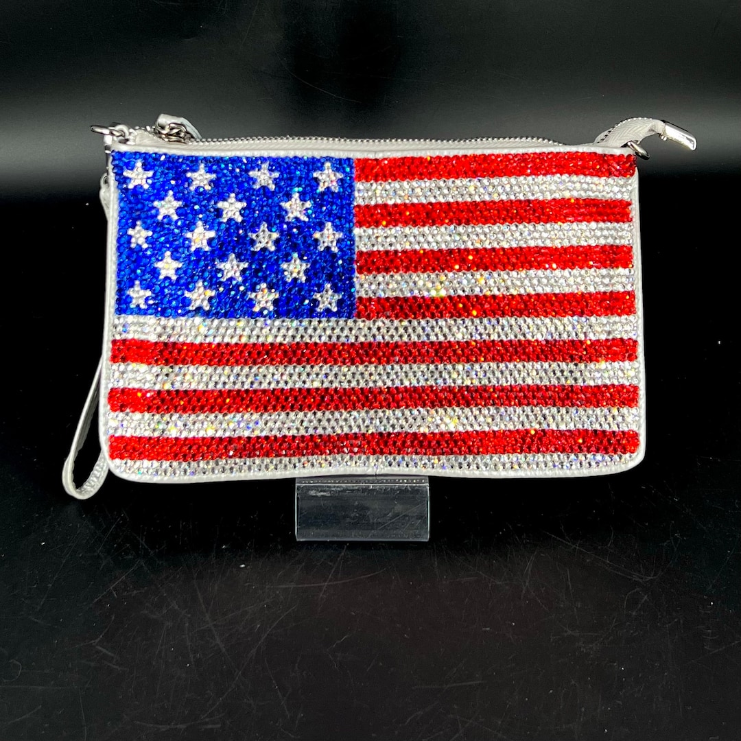 Folded American Flag with Stars and Stripes Symbolizing Patriotism and Folded American Flag with Stars and Stripes Symbolizing Patriotism and