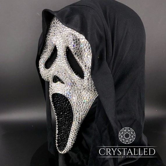 Ghost Face Scream Bling Mask - Sparkling Halloween Accessory for a  Glamorous Look