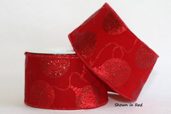 Great for Christmas 2.5/" Wired Red Velvet Ribbon Holiday Decor 20 Yards