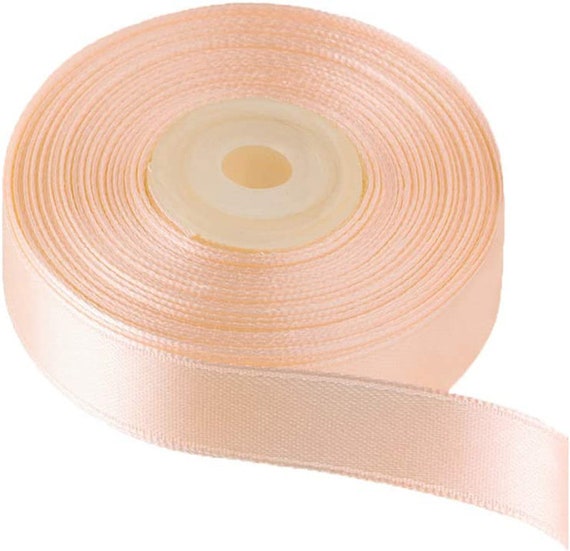Double Face Swiss Satin Ribbon, White, 1 1/2 Inch, 27-YDS, Woven Edge 