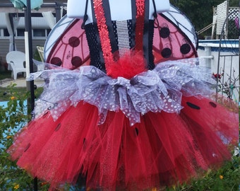 Lady Bug Halloween costume tutu