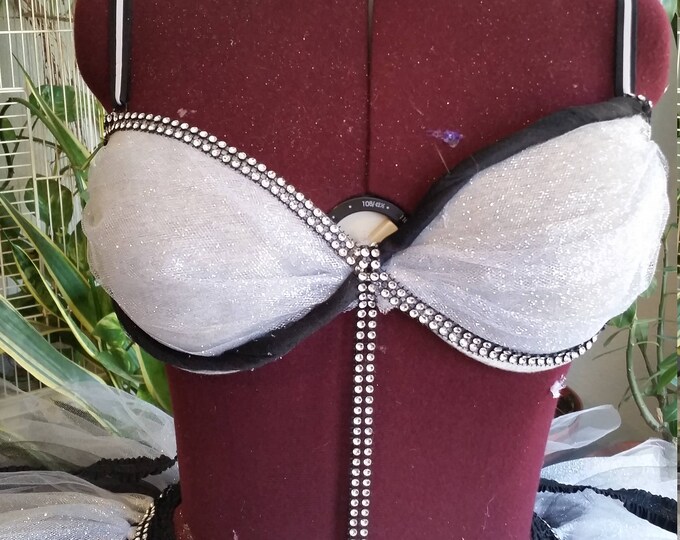 bedazzled glitter bra