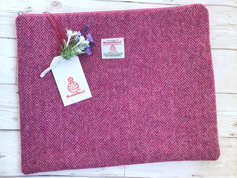 harris tweed laptop case