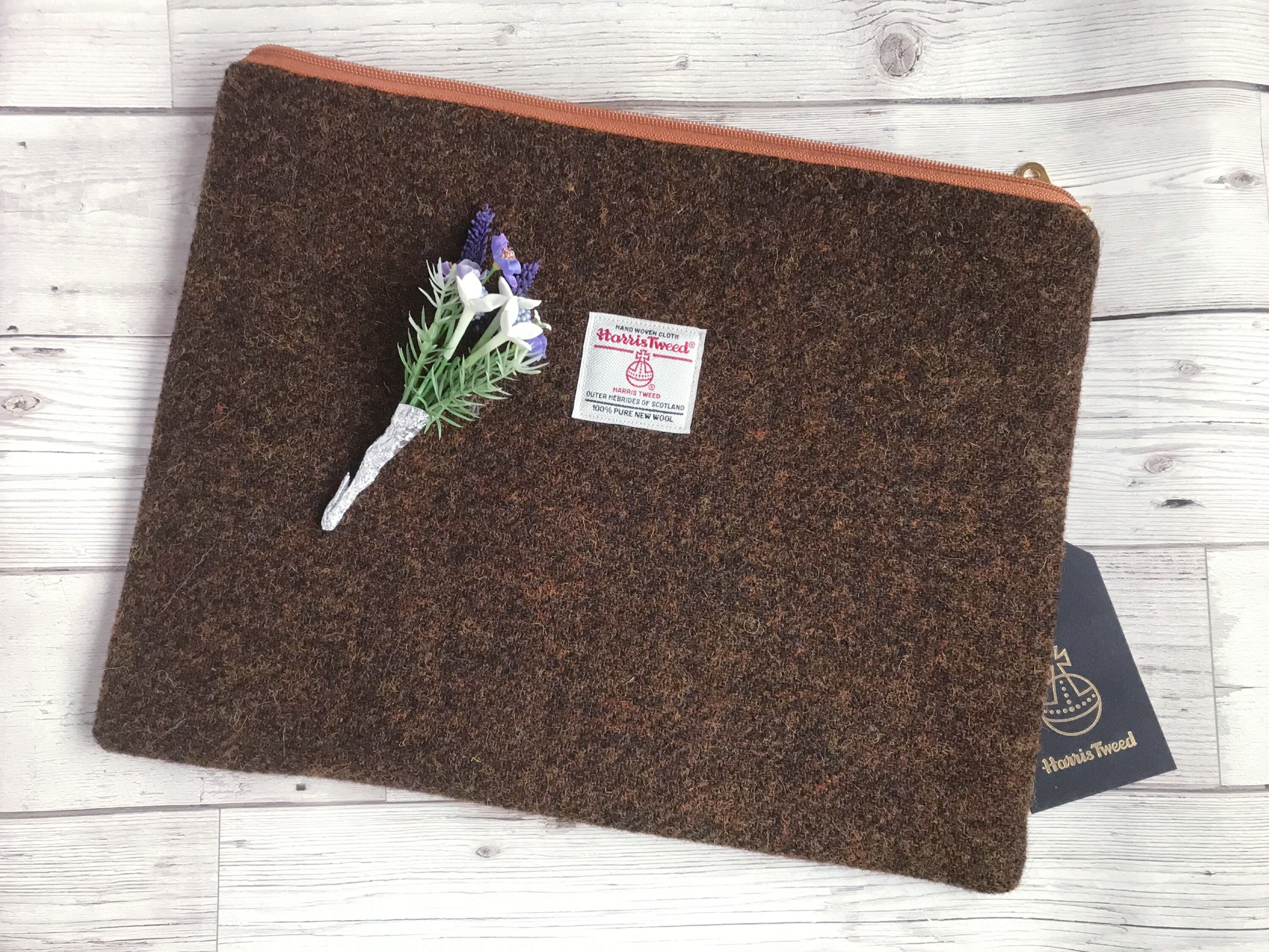 harris tweed laptop case