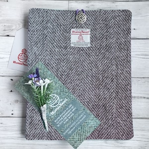 Funda para tableta Harris Tweed hecha a mano con soporte para bolígrafo opcional, hecha a medida para adaptarse, para él