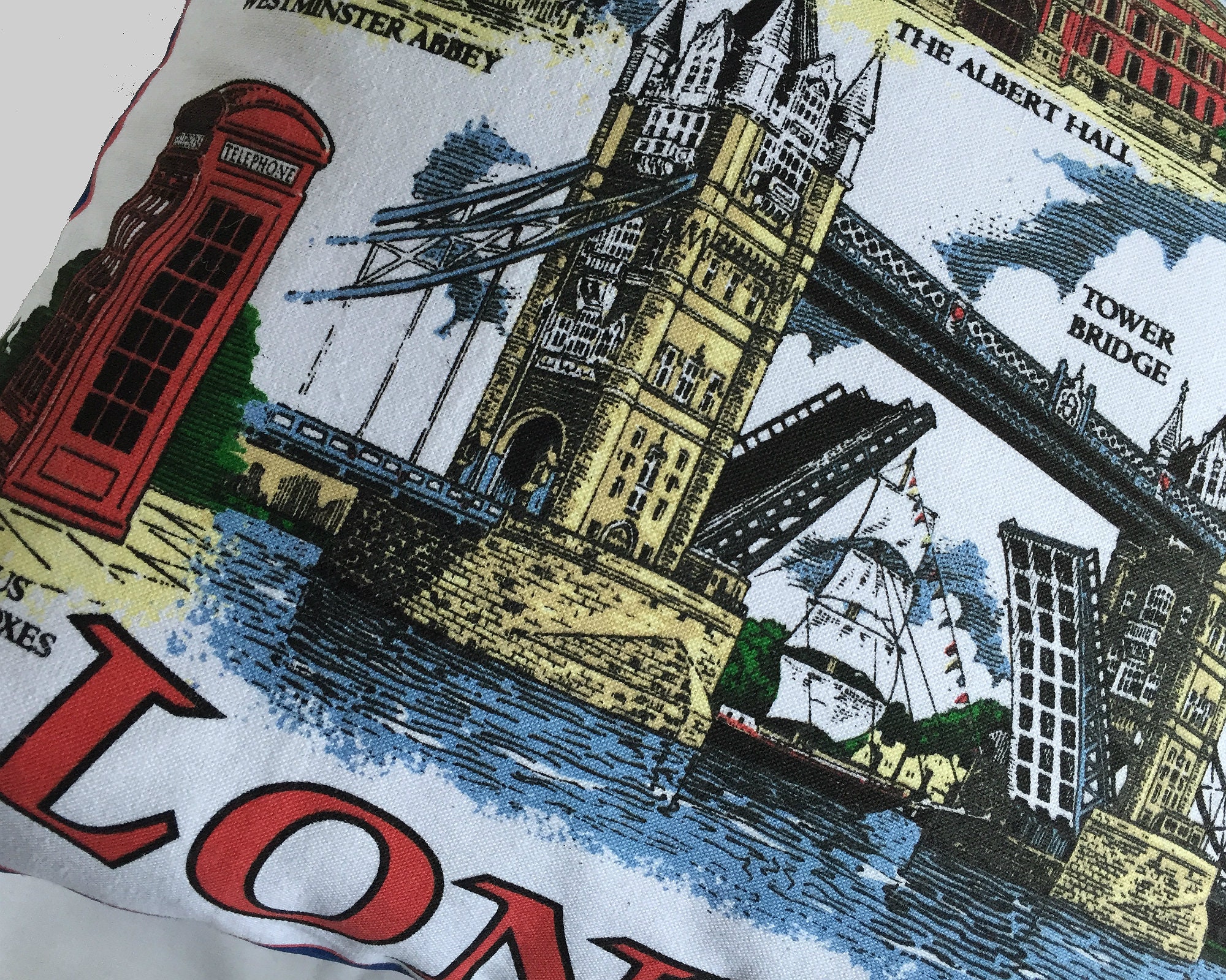 London Keepsake Pillow London Landmark Design | Etsy