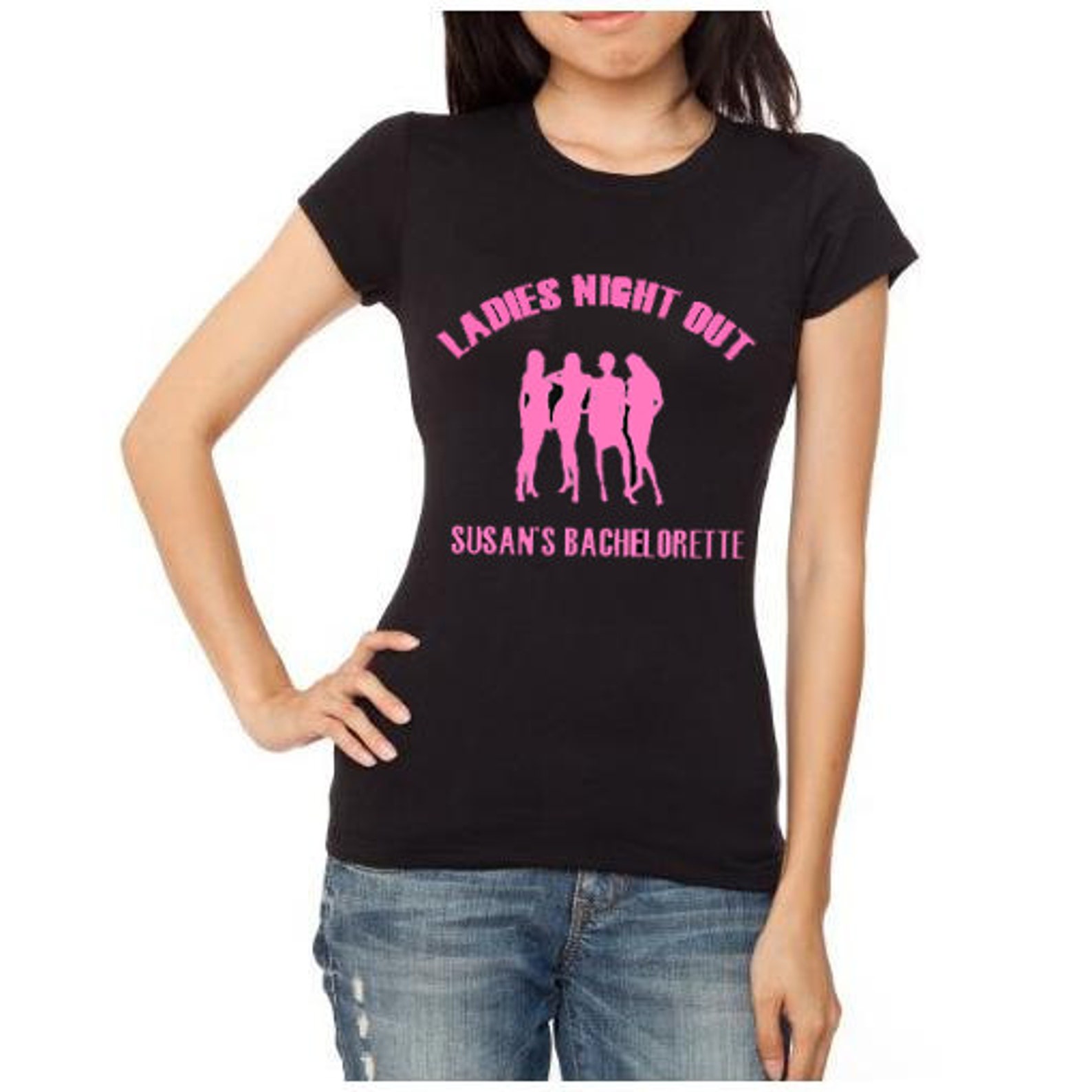 Ladies night out party tshirt bachelorette wedding Etsy