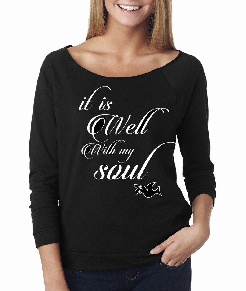 Womens It Is Well With My Soul shirt Ladies Adult Next Level Etsy