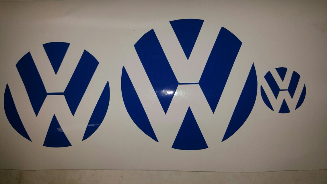 VW Emblem Inlay Decals Etsy