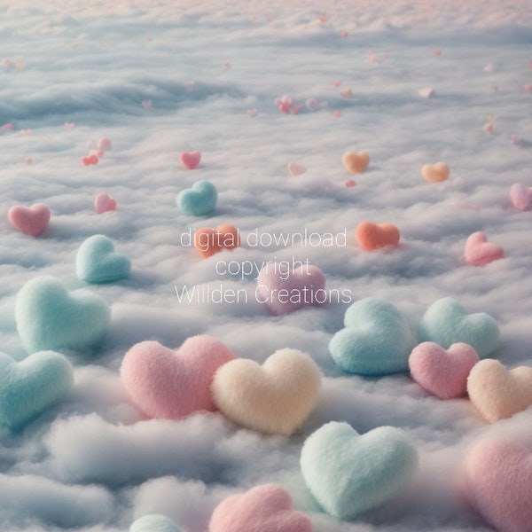 1 Pastel hearts, Valentine Android or iPhone wallpaper or screen, smartphone wallpaper Digital downloads smartphone digital Art,