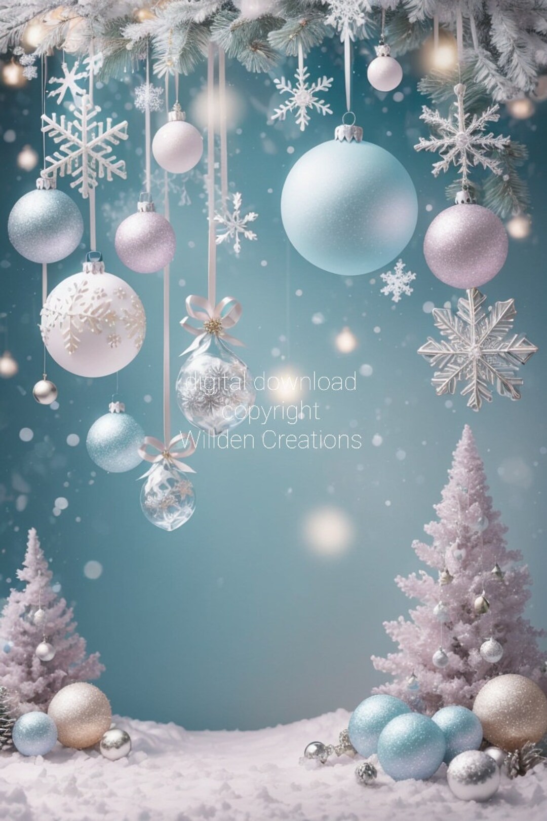 4 Christmas Android or iPhone Wallpaper or Screen, Smartphone Wallpaper