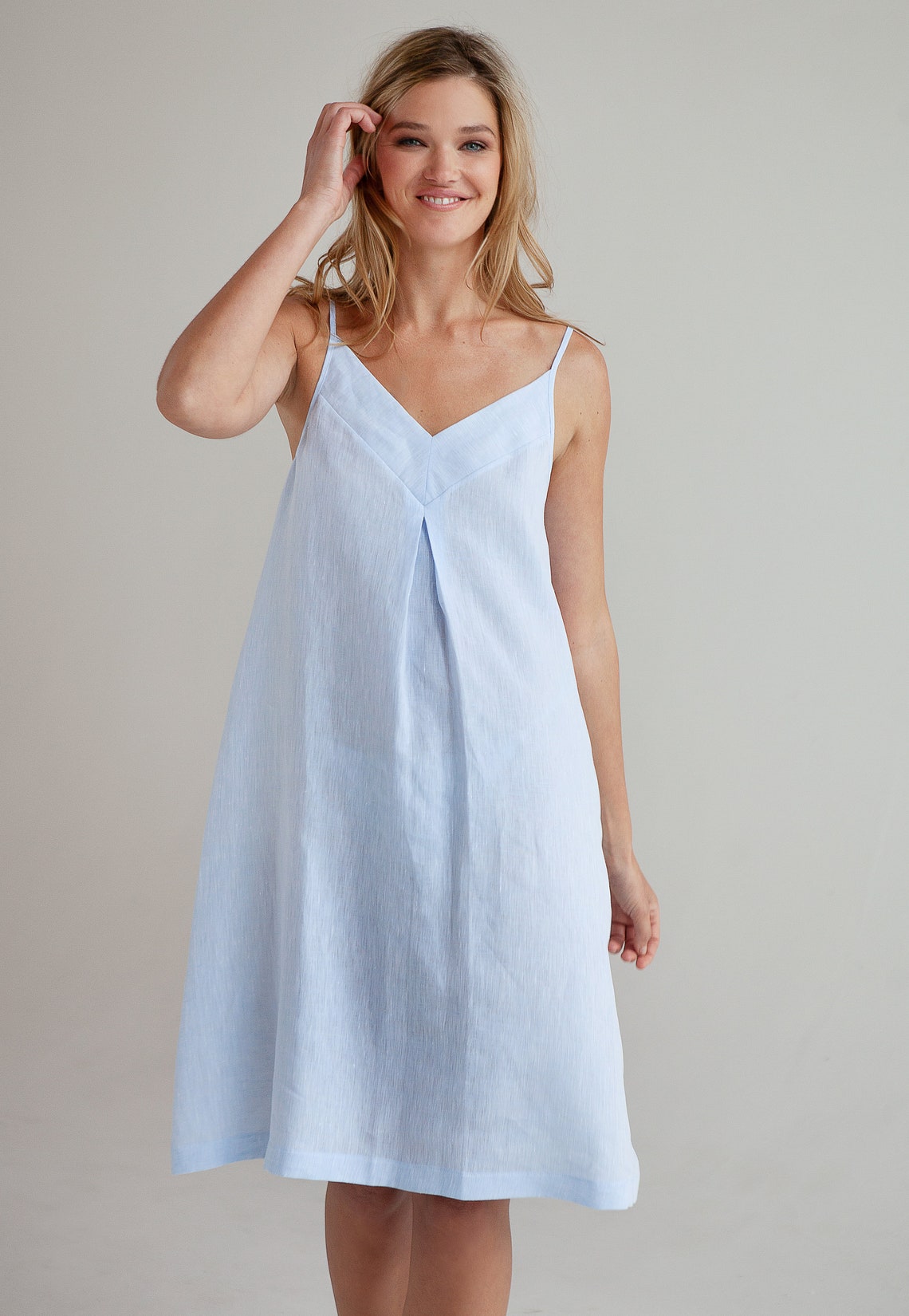 Linen Nightdress Jasmine Linen nightgown Etsy
