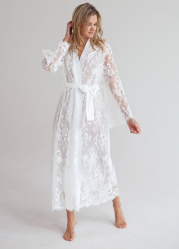 Lace Nightgown & Robe Set - Discover Cotton Nightgowns – Margaret