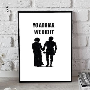 Rocky Balboa - Yo Adrian, lo hicimos, arte de pared imprimible PDF JPG