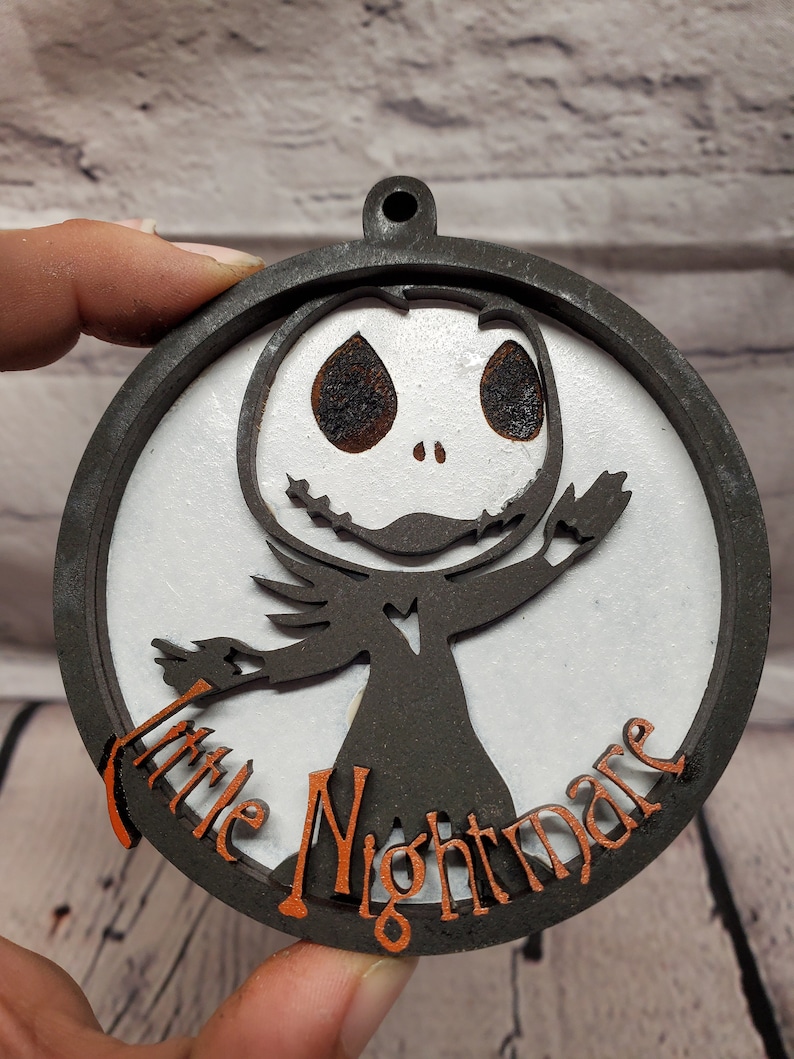 Little Nightmare Before Christmas Ornament SVG Digital File Etsy