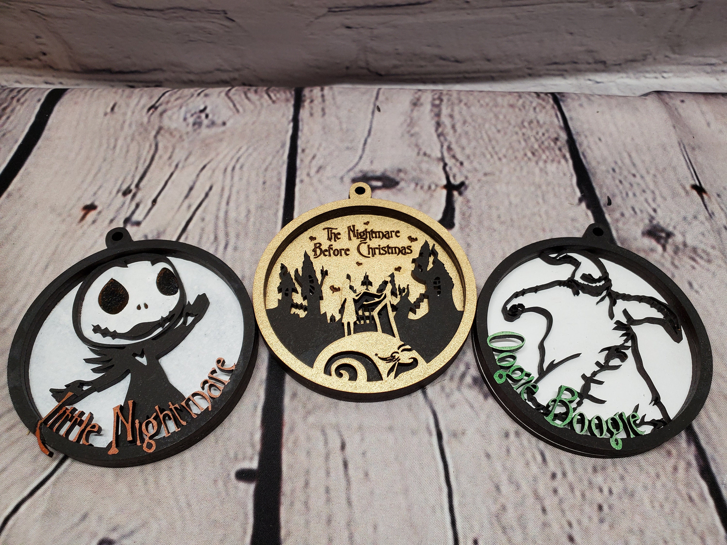 Little Nightmare Before Christmas Ornament SVG Digital File Etsy