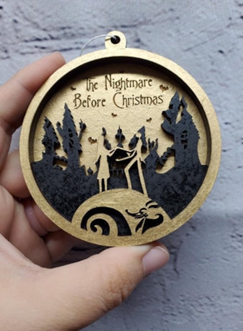Nightmare Before Christmas ornament SVG File ONLY EPS | Etsy