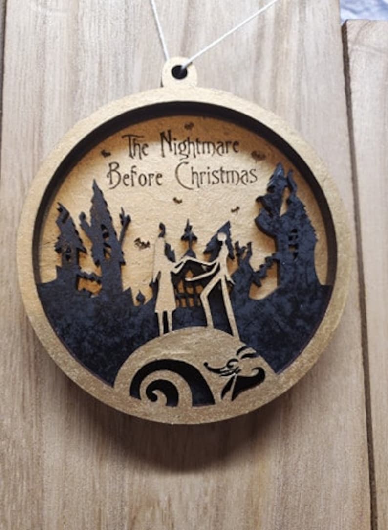 Nightmare Before Christmas ornament SVG File ONLY EPS | Etsy