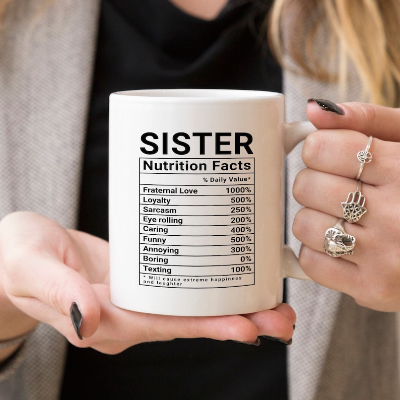 Funny Sister Mug for Sister Birthday Gift Unique Gifts for Etsy