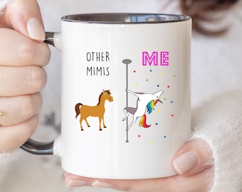 Mimi Coffee Mugs Mother's Day Gifts Best Grandmother Coffee Cups Funny Pole Dancing Unicorn Tea Mugs Awesome Grandma Mugs Unicorn Mimi 832