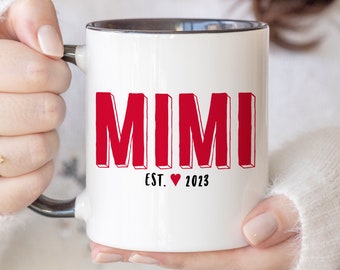 Mimi Mugs Grandma Gifts Pregnancy Announcement Mug Coffee Mugs For Grandma New Grandma Grandparents Gifts Gifts For Her Ceramic Mugs 81