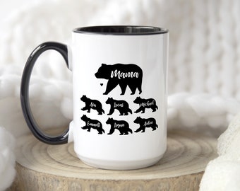 Mama Bear Coffee Mug Christmas Gift from Daughter Mom Gifts for Mom Gifts from Son Gift from Husband Gift from Kids