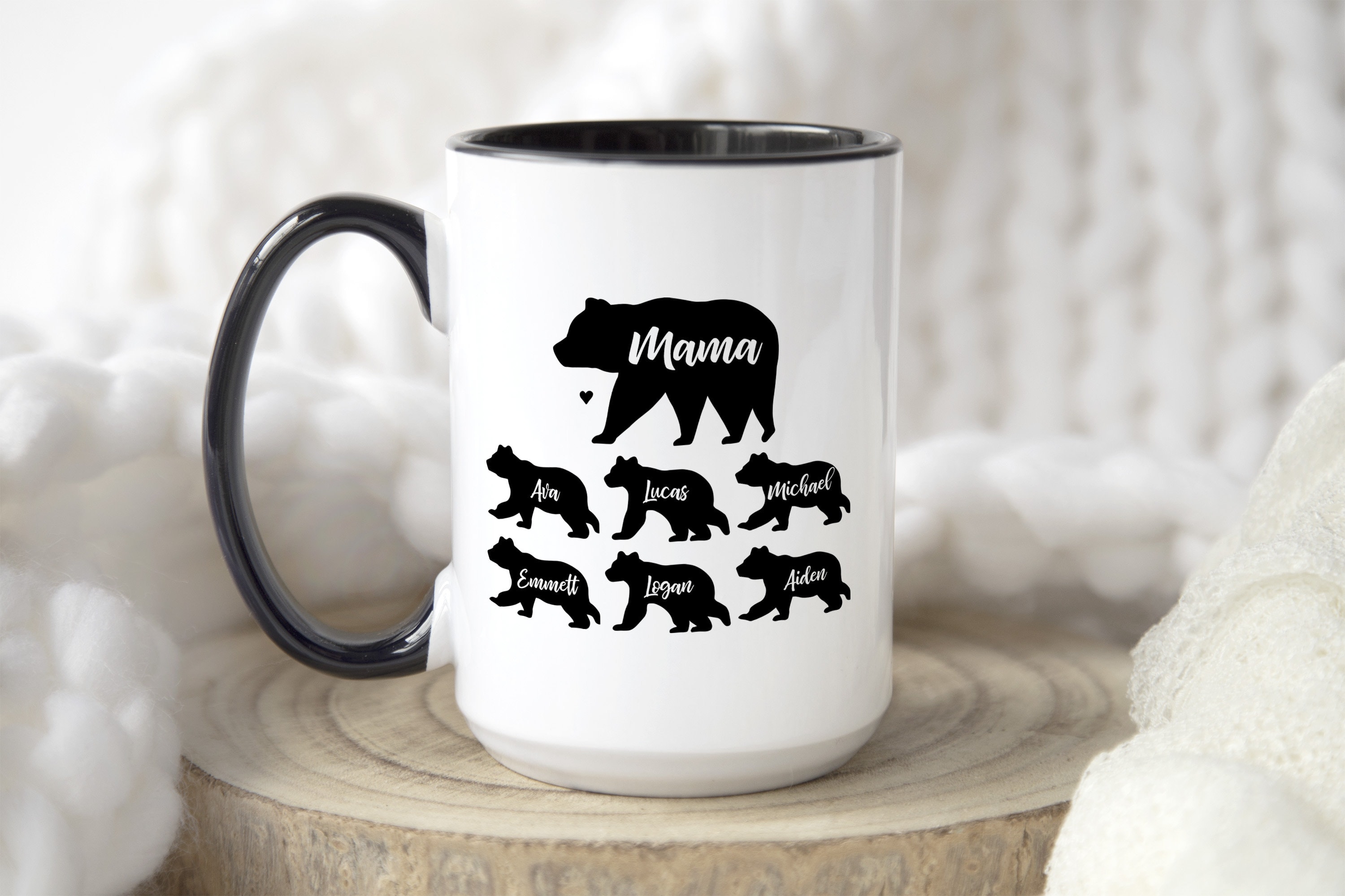 Mama Bear Personalized 30 oz. Oversized Coffee Mug
