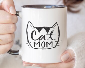 Cat Mom Mug, Coffee Mugs For Her, Fur Mom Gifts, Cat Lover Gifts, Ceramic Mugs, Pet Cat Mug, Best Friend Gifts, Gifts For Coworkers 41-2