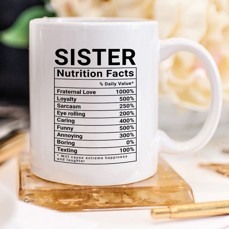 Funny Sister Mug for Sister Birthday Gift Unique Gifts for | Etsy