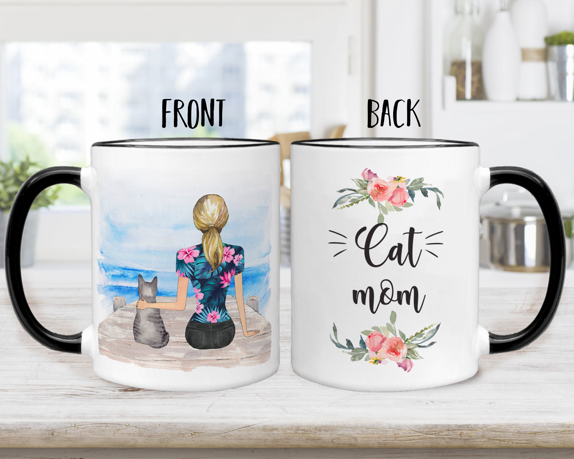 Custom Cat Mom Gifts for Cat Mom Mug Personalized Crazy Cat Etsy