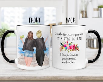 Personalized Future Sister in Law Gift Custom Sister-in-Law Gifts for Sister in Law Coffee Mug SIL Birthday Wedding Christmas Gift 1600