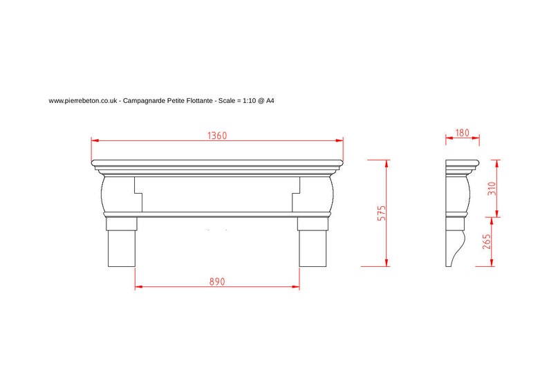 Floating Mantel Shelf With Corbels Chunky French Farmhouse Etsy UK