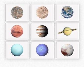 Printable planets | Etsy