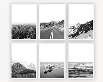 Black And White Nature Prints Etsy